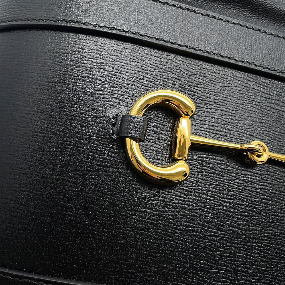 Gucci Bag Black Shoulder Horsebit Bucket - Picture 6 of 12